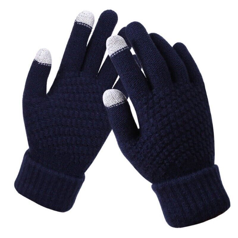 Fashion-Forward Stretch Knit Gloves for Women