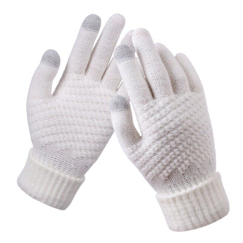 Fashion-Forward Stretch Knit Gloves for Women