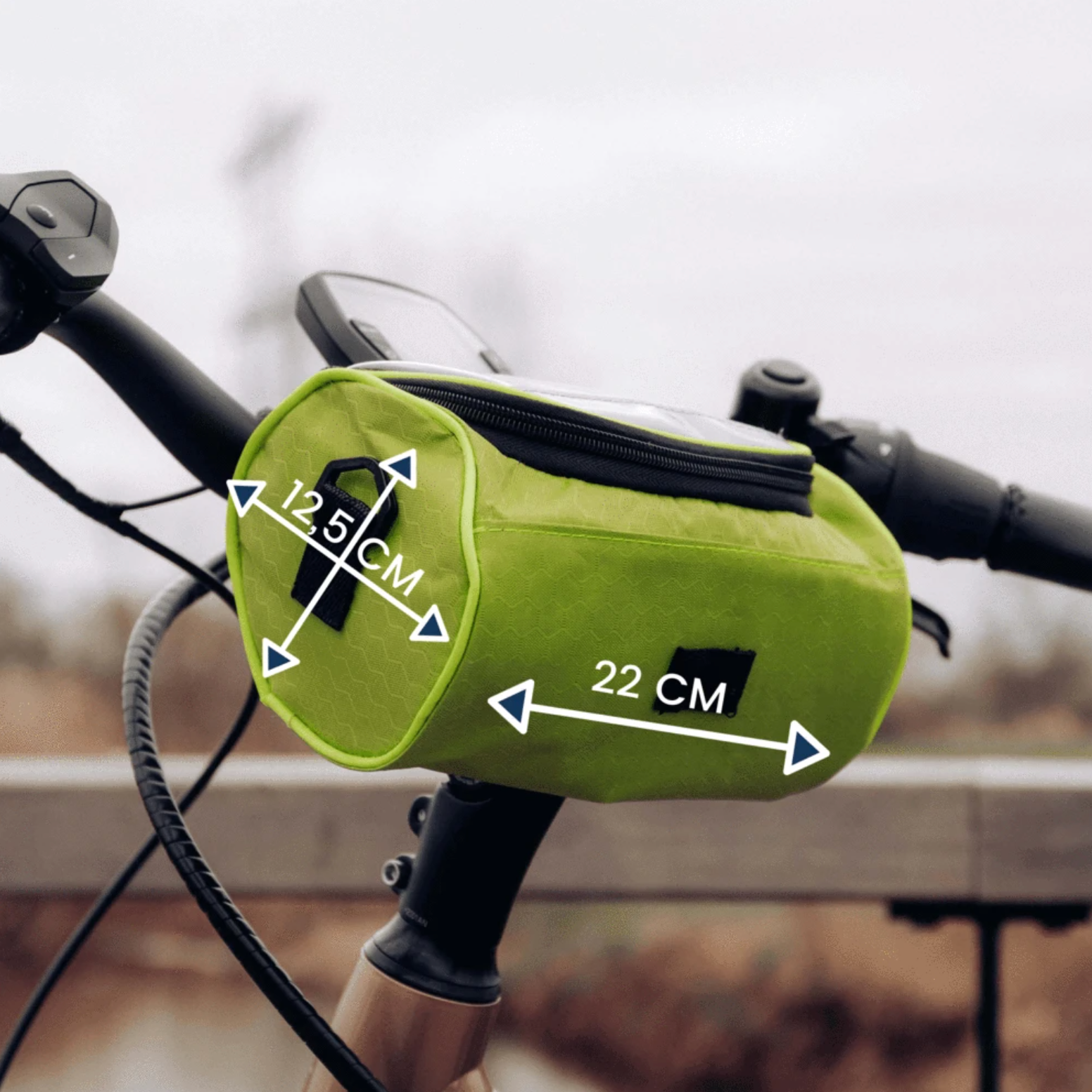Image of Touchscreen Bicycle Handlebar Bag