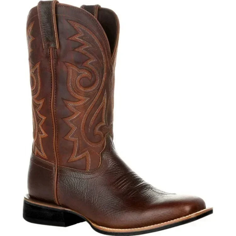 Embroidered Western Cowboy Boots for Men - Image 2