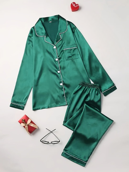 Image of Women's Button-Down Pajama Set