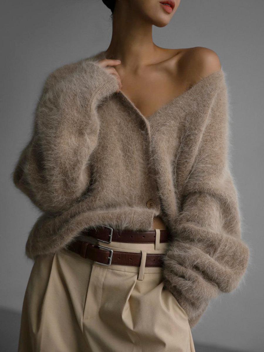 Image of Women's Button-Front Knit Cardigan