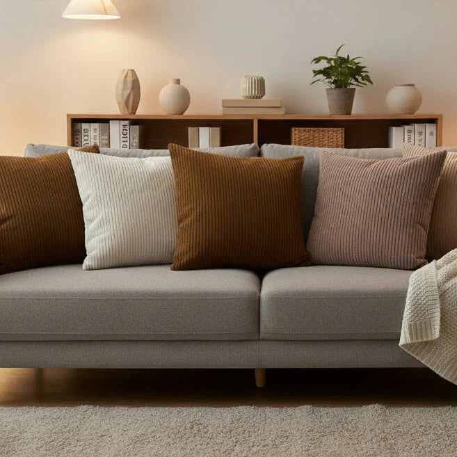 Image of Women's Corduroy Square Throw Pillow