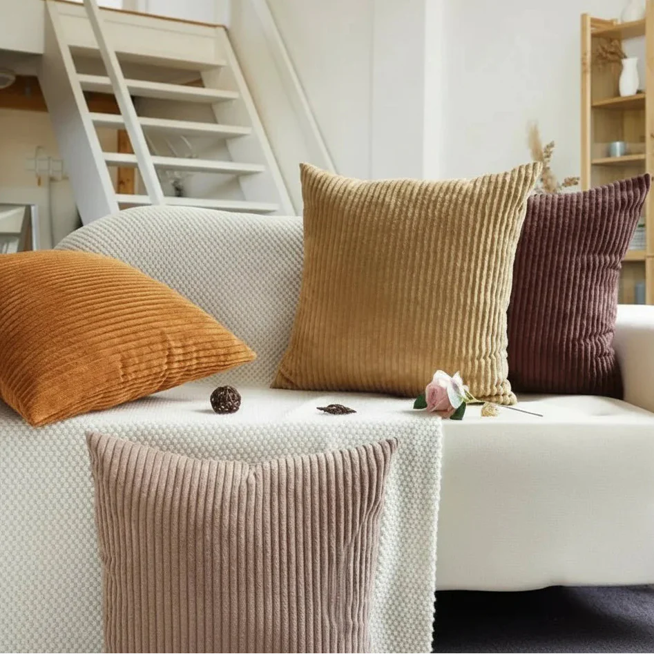 Image of Women's Corduroy Square Throw Pillow