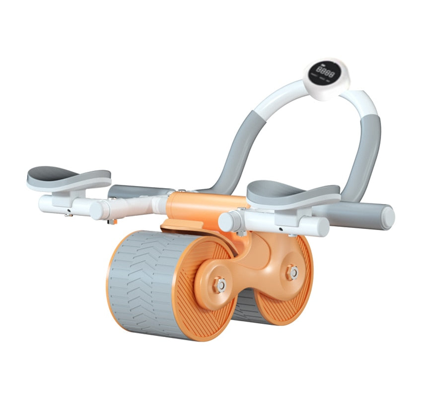 Image of Women's Double Wheel Ab Roller with Phone Holder