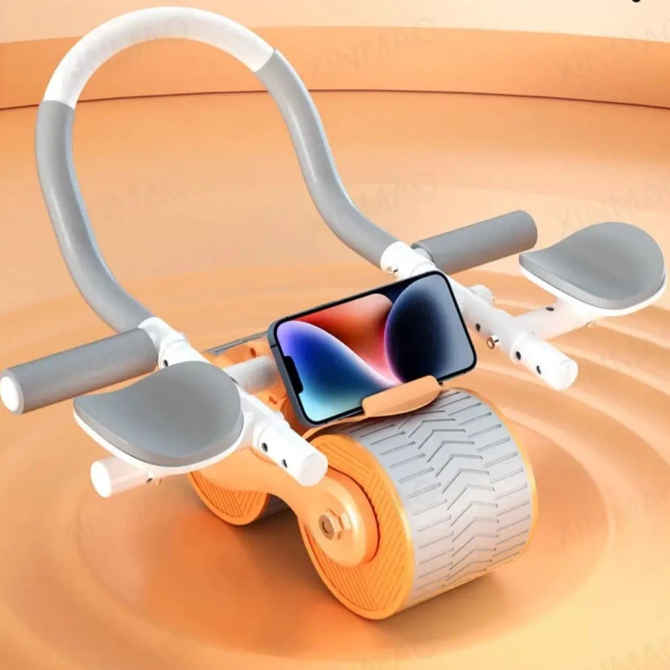 Image of Women's Double Wheel Ab Roller with Phone Holder