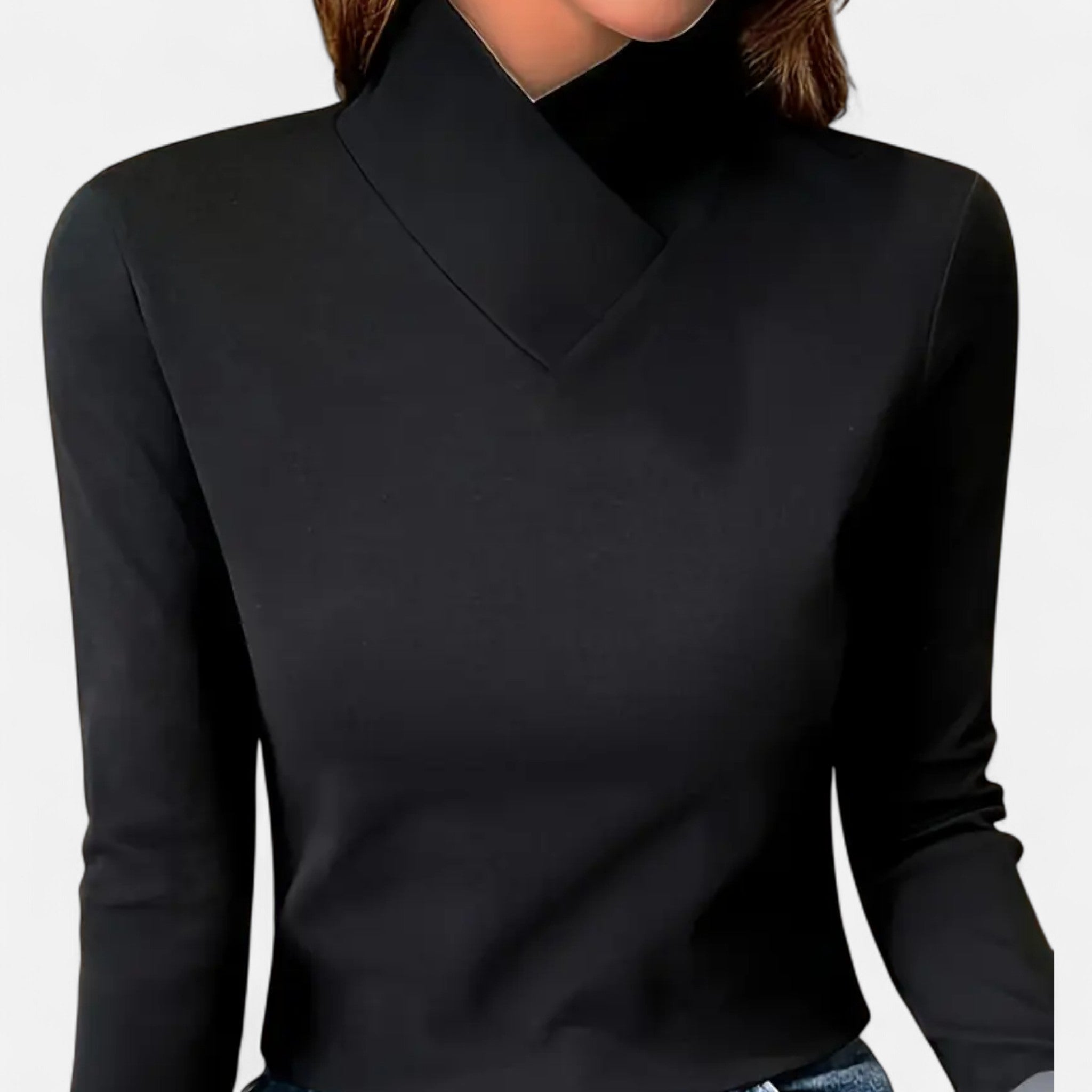 Image of Women's Fitted Mock Neck Top