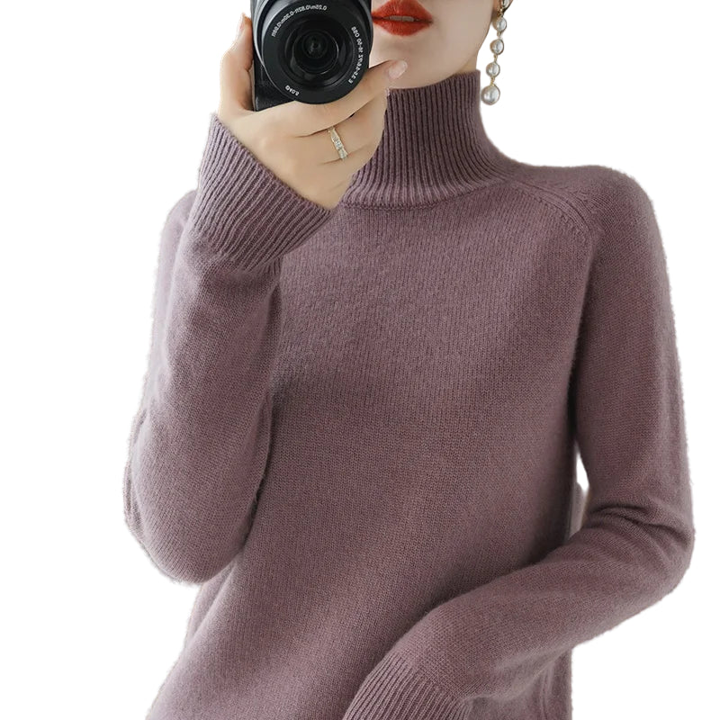 Image of Women's Fitted Turtleneck Sweater