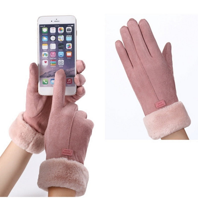 Image of Women's Fleece Lined Winter Gloves