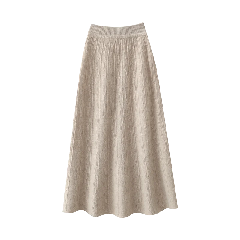 Image of Women's Knit A-Line Midi Skirt