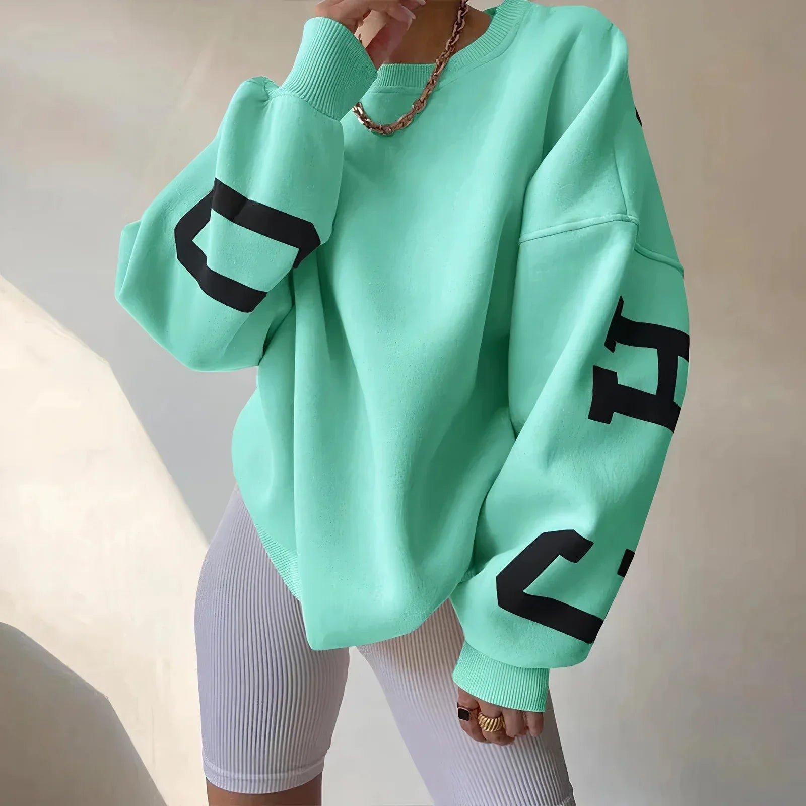 Image of Women's Oversized Crew Neck Sweater