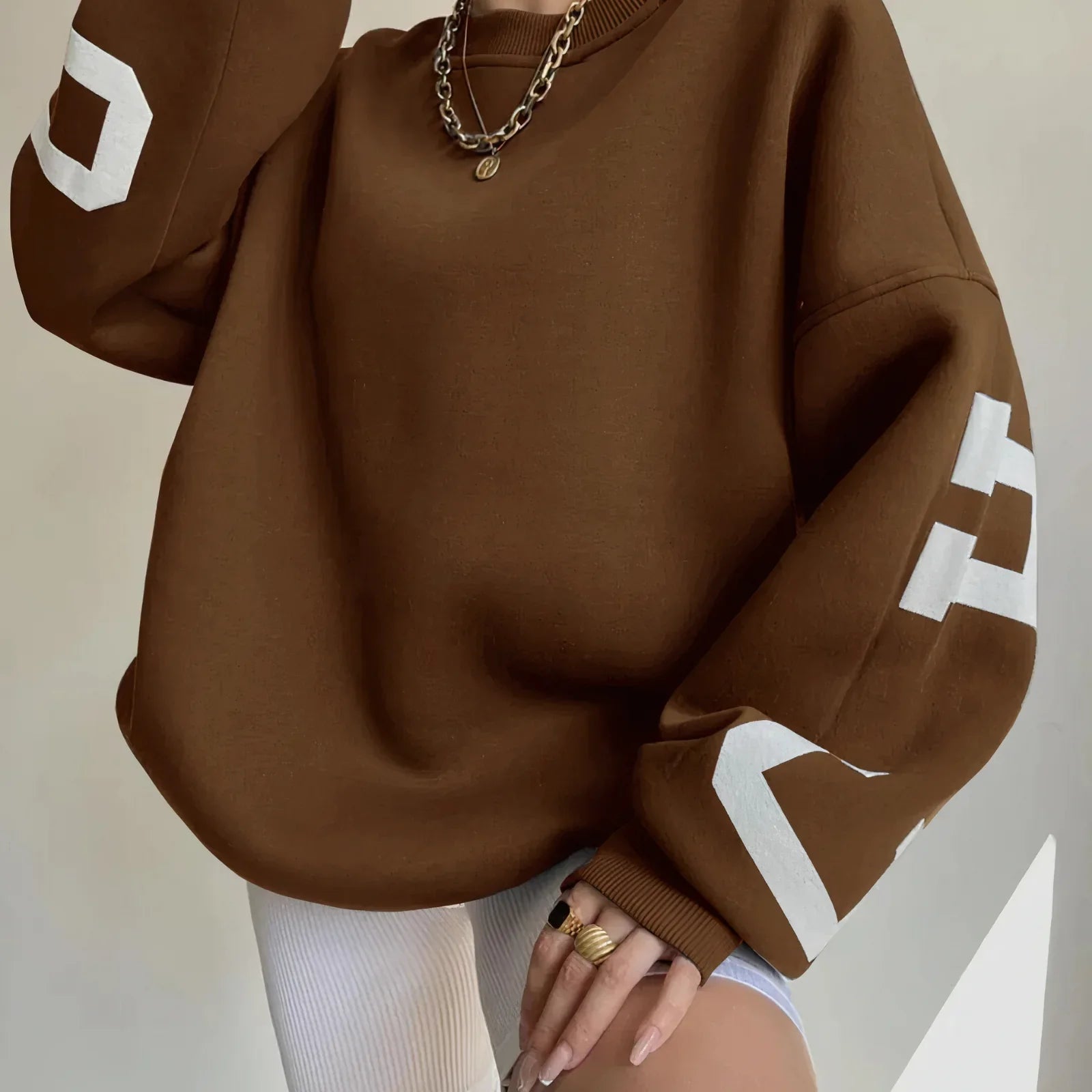 Image of Women's Oversized Crew Neck Sweater