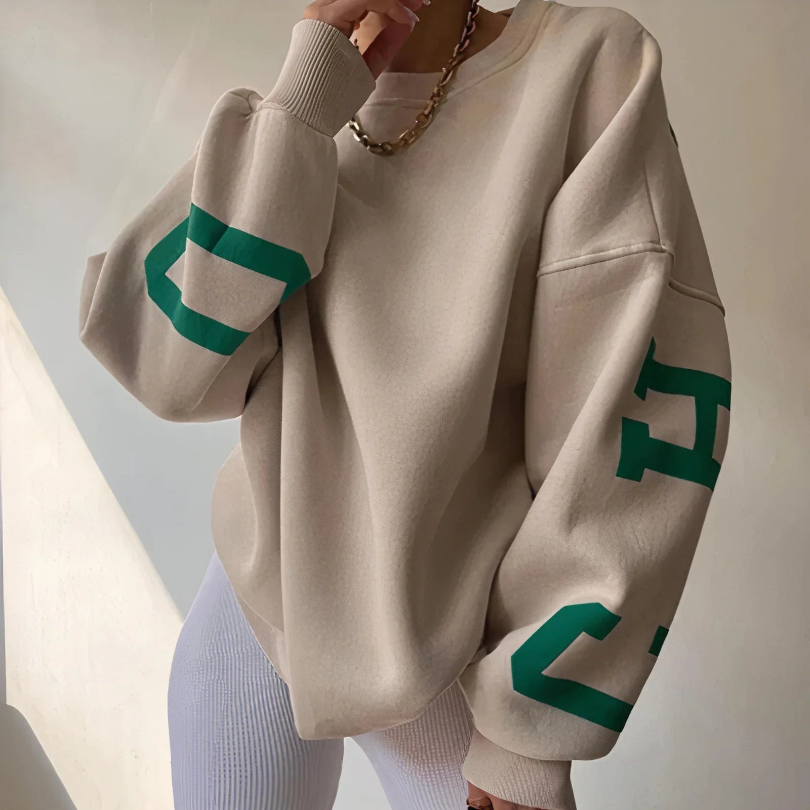 Image of Women's Oversized Crew Neck Sweater