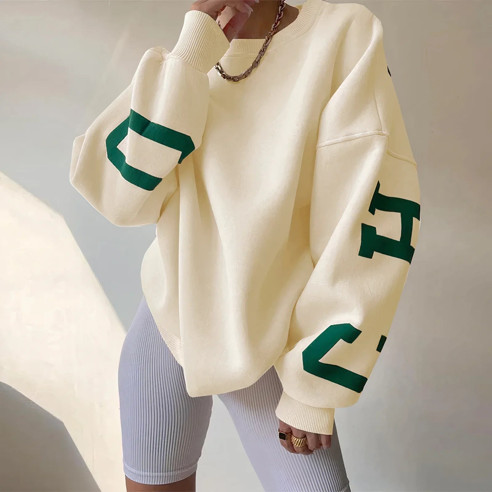 Image of Women's Oversized Crew Neck Sweater