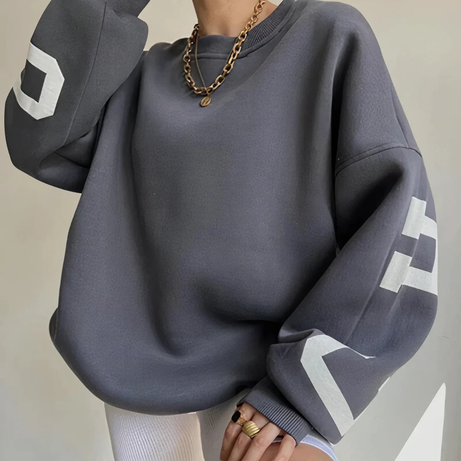 Image of Women's Oversized Crew Neck Sweater