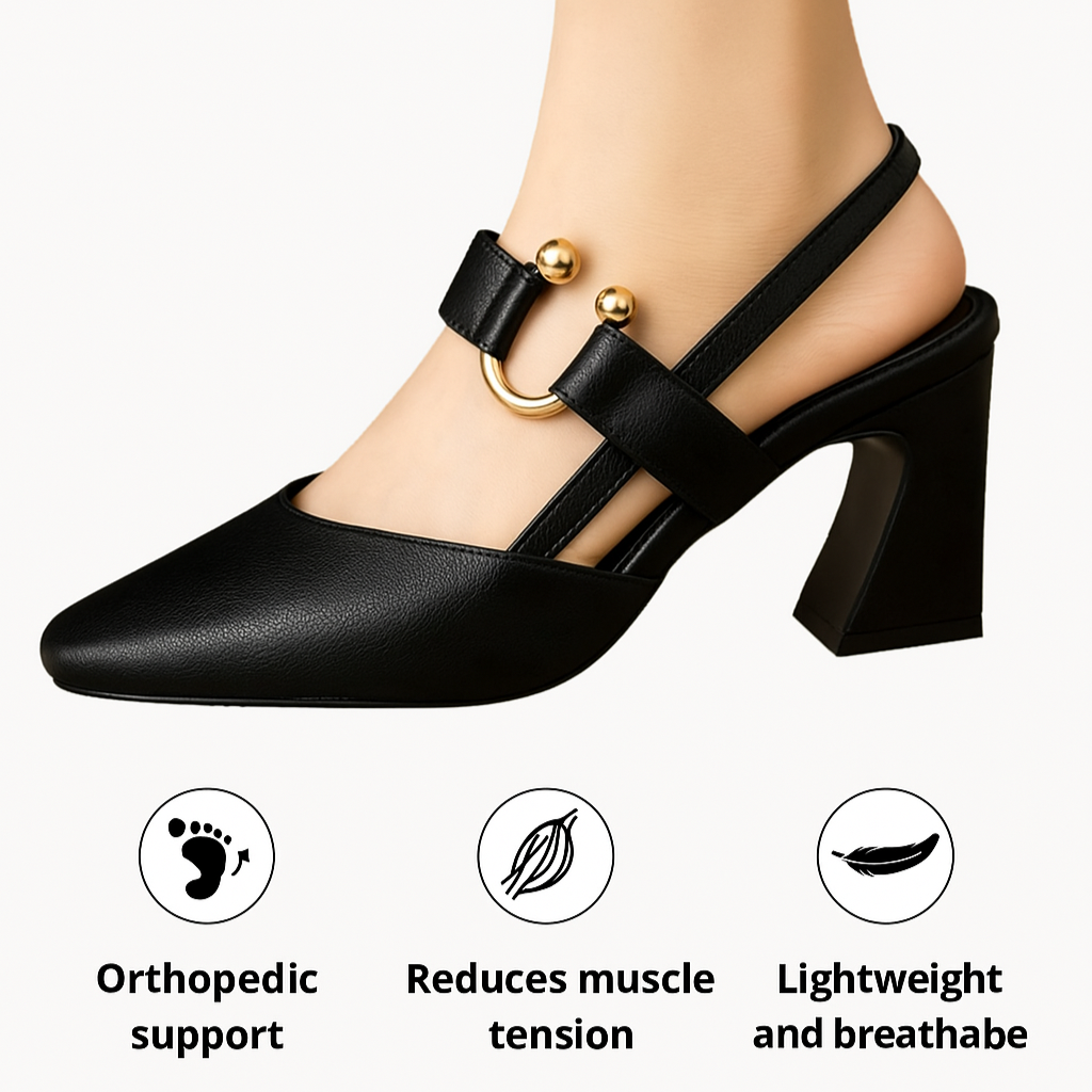 Image of Women's Pointed Toe Slingback Heels