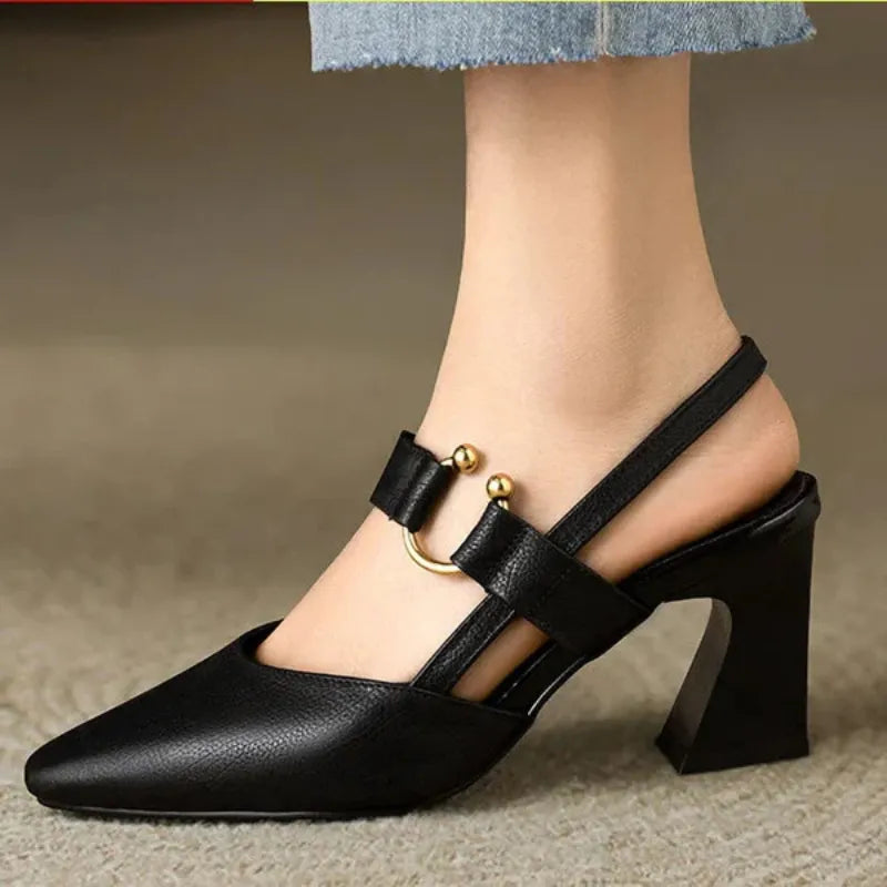 Image of Women's Pointed Toe Slingback Heels