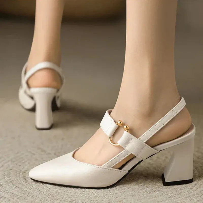 Image of Women's Pointed Toe Slingback Heels