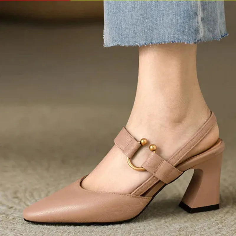 Image of Women's Pointed Toe Slingback Heels