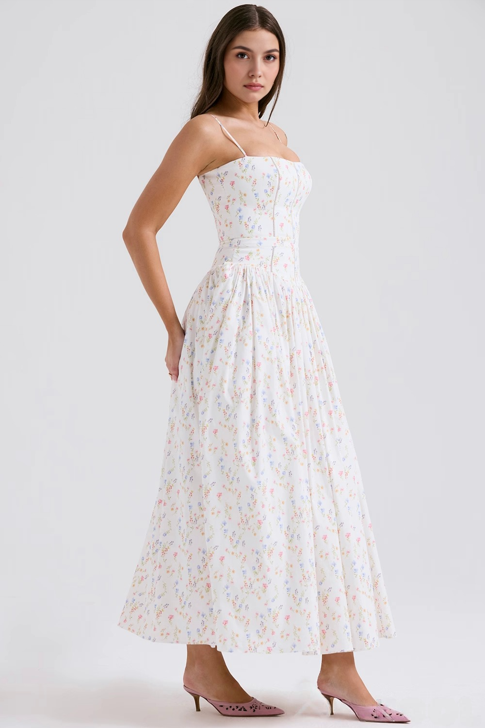 Image of Women's Sleeveless A-Line Maxi Dress