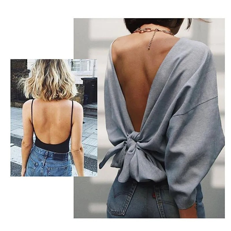 Image of Women's Strappy Backless Bra
