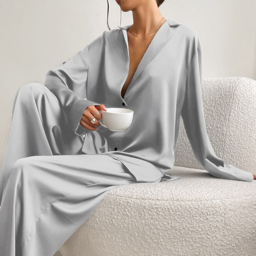 Image of Women's Wide Leg Pant Set