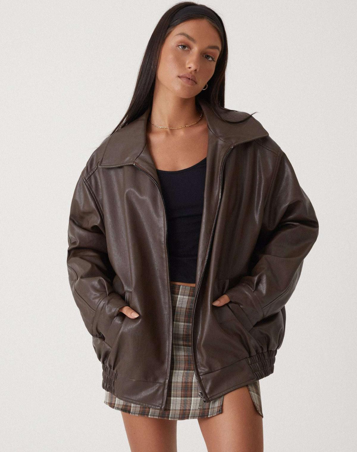 Collared Bomber Jacket for Women - Image 1