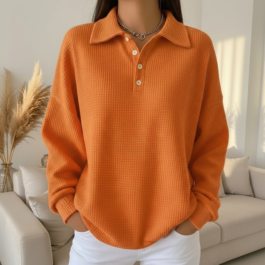 Polo en maille douce pour femme
